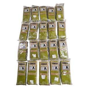 CARON Vintage Rug Yarn Chartreuse 0136 Lot 20 Acrilan Latch Hook 320 Pieces